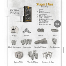 Fantasy World Creatures: Dungeon & Town Extra Props