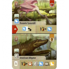 Forest Shuffle: Roseate Spoonbill / American Alligator Promo Card